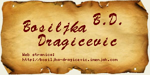 Bosiljka Dragičević vizit kartica